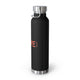 Orange "BRAVE" Vacuum Insulated Bottle, 22oz