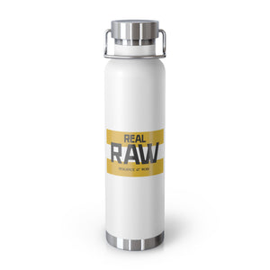 Black/Mustard "R.A.W." Vacuum Insulated Bottle, 22oz