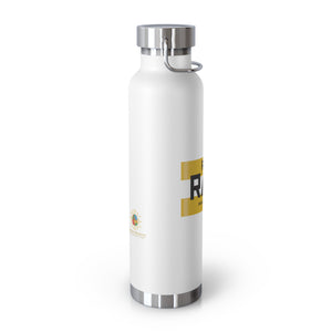 Black/Mustard "R.A.W." Vacuum Insulated Bottle, 22oz