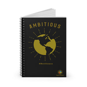 "Ambitious" Spiral Notebook - Ruled Line