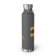 Black/Mustard "R.A.W." Vacuum Insulated Bottle, 22oz