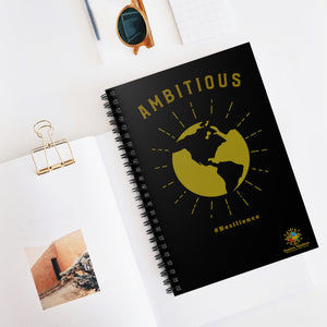 "Ambitious" Spiral Notebook - Ruled Line