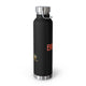 Orange "BRAVE" Vacuum Insulated Bottle, 22oz