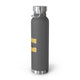 Black/Mustard "R.A.W." Vacuum Insulated Bottle, 22oz