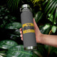 Black/Mustard "R.A.W." Vacuum Insulated Bottle, 22oz